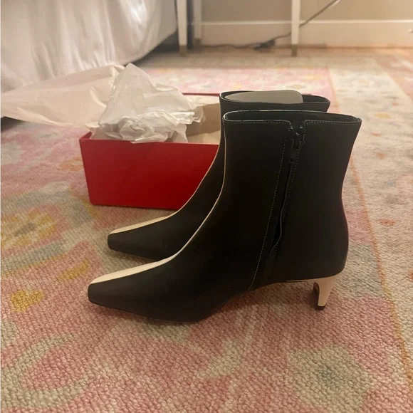 NWT STAUD Two-Tone Ankle Booties - Picture 6 of 7